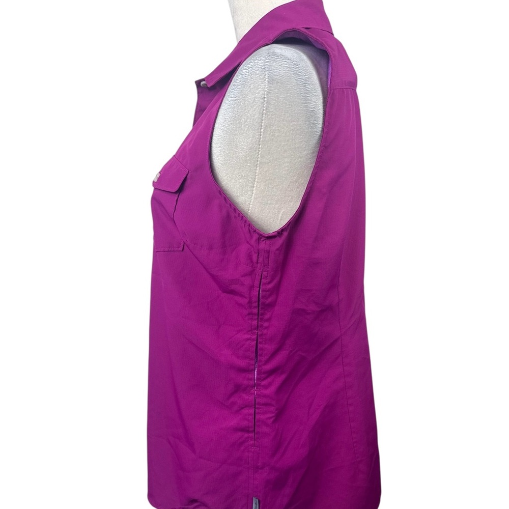 Eddie Bauer button down Sleeveless top Vented on side size medium - Picture 5 of 11